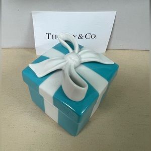 Tiffany & Co blue enamel Trinket box
